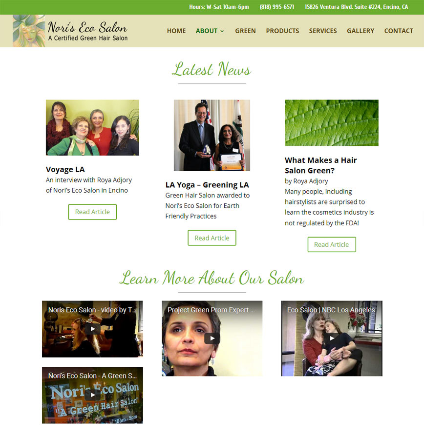 Nori's Eco Salon - New Nori's Eco Salon - New