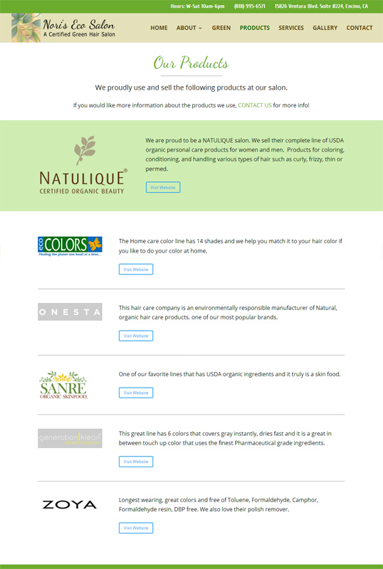Nori's Eco Salon - New Nori's Eco Salon - New