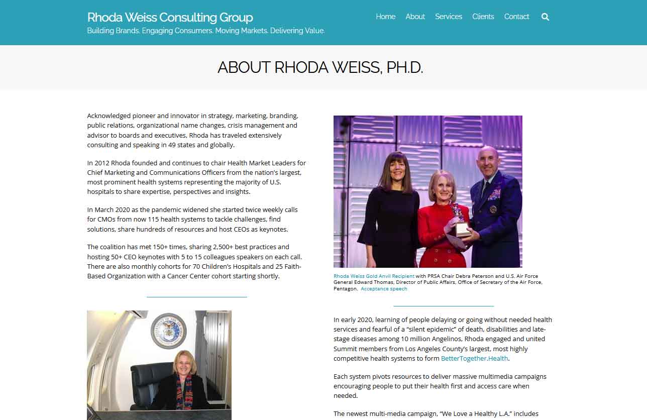 Rhoda Weiss Consulting Group Rhoda Weiss Consulting Group