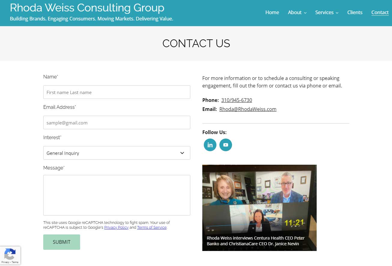 Rhoda Weiss Consulting Group Rhoda Weiss Consulting Group