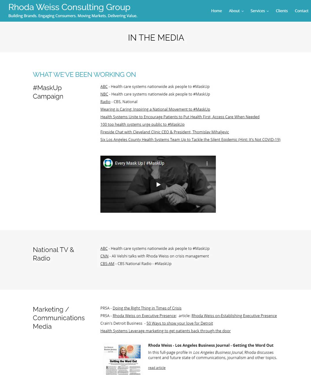 Rhoda Weiss Consulting Group Rhoda Weiss Consulting Group