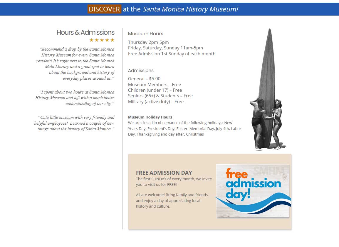 Santa Monica History Museum Santa Monica History Museum