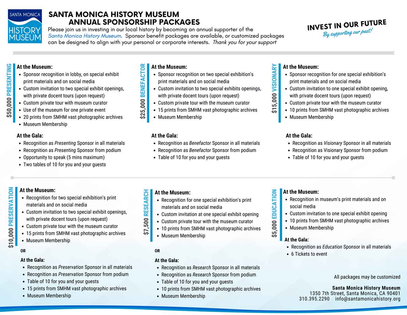 SMHM - Sponsorships Page 2 SMHM - Sponsorships Page 2